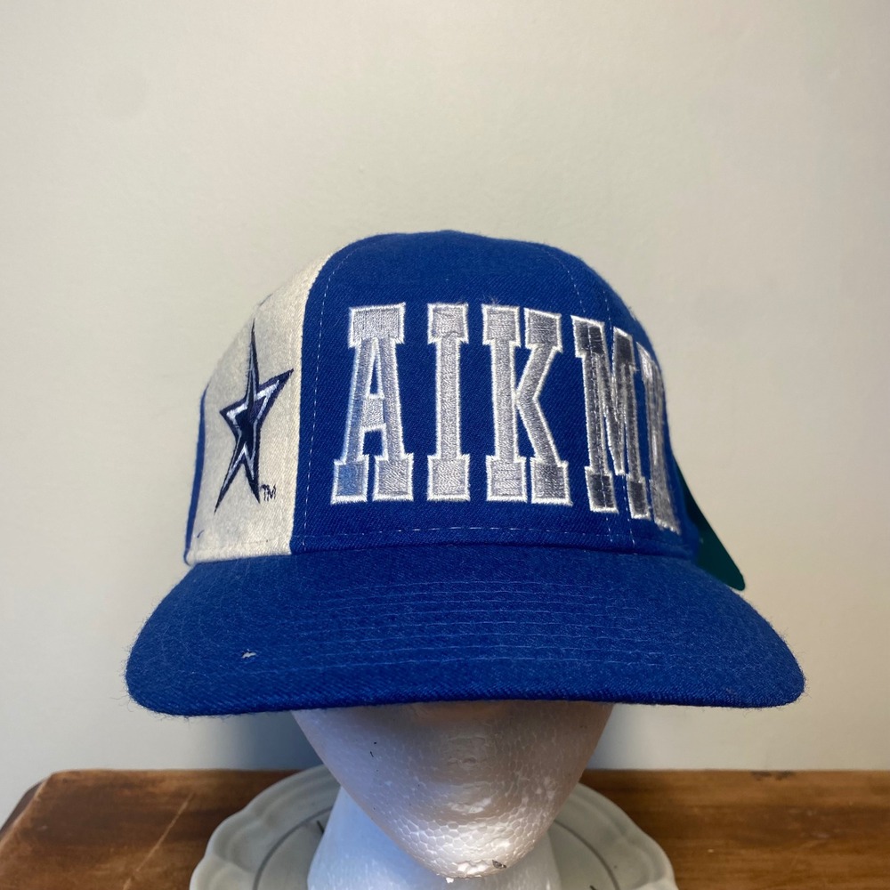 Vintage Starter Dallas Cowboys Troy Aikman Wool Snapback Hat NFL Pro Line NWT
